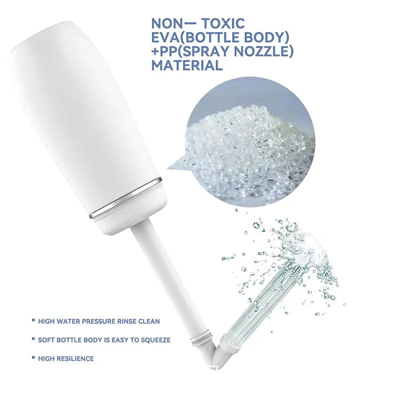 400ml Portable Bidet Travel Handheld Bidet Bottle with Spray Nozzle for Hygiene Cleansing Personal Care