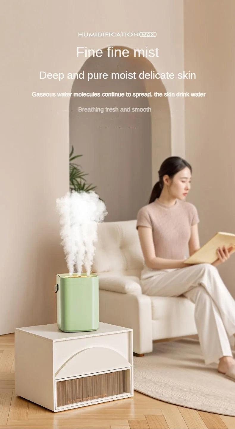 Three spray night light humidifier 1.8L portable leather portable purifier essential oil diffuser home office humidifier