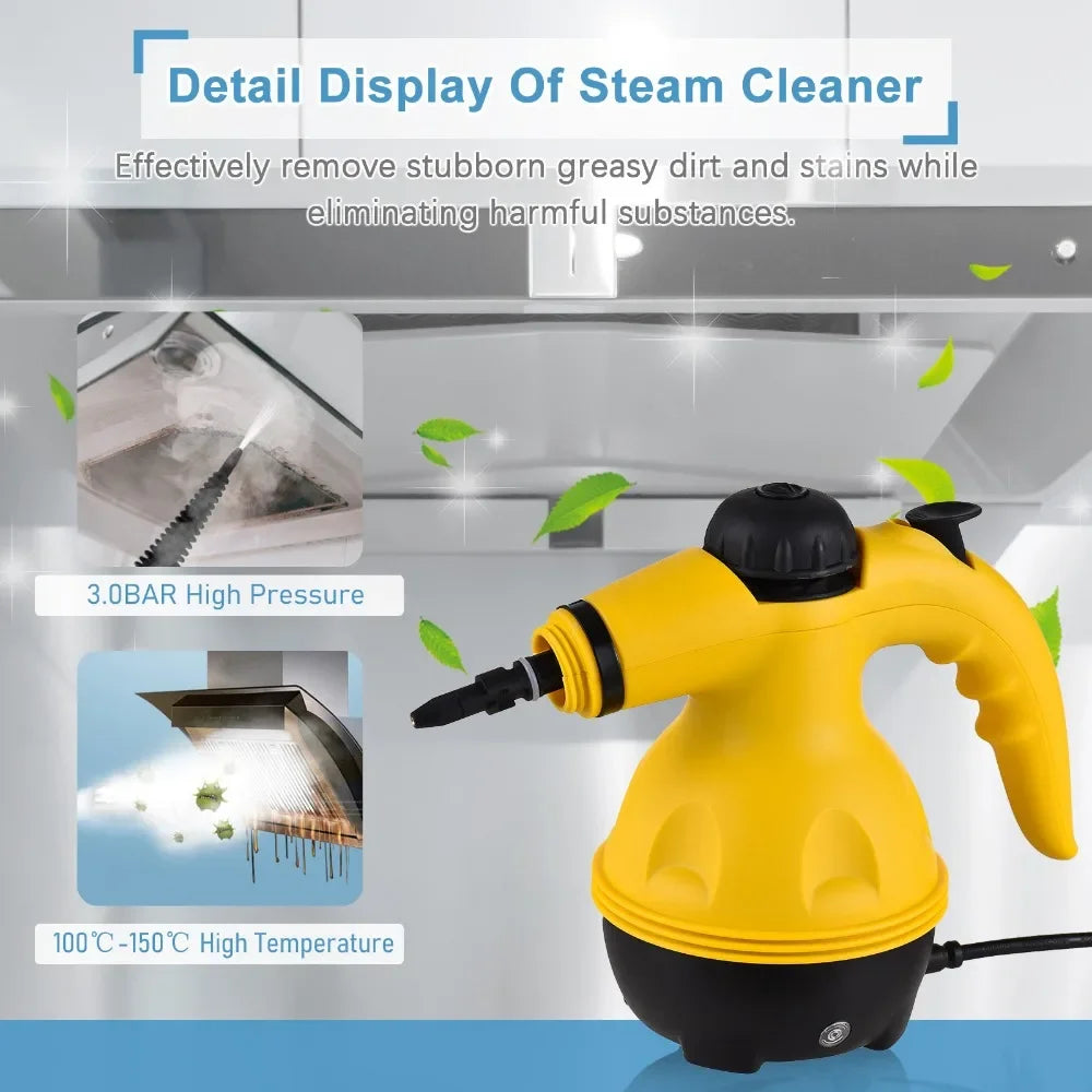 Handheld High-Temperature Steam Cleaner – Kitchen, Bathroom & Car Cleaning Tool