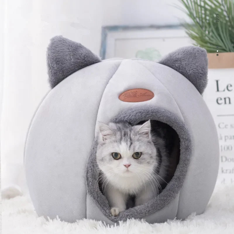 New Deep Sleep Comfort In Winter Cat Bed Iittle Mat Basket Small Dog House Products Pets Tent Cozy Cave Nest Indoor Cama Gato