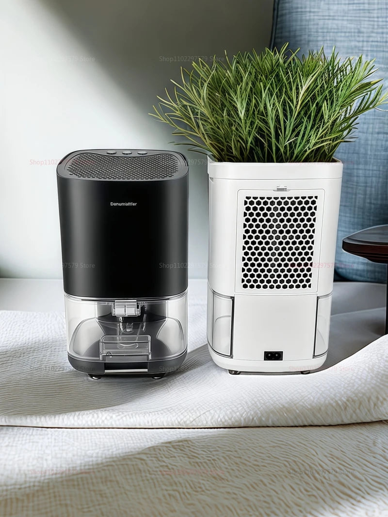 Smart Compact Air Purifier & Dehumidifier Ideal for Home Office Bedroom Kitchen Living Room Mini Unit with Deodorizer EU/US Plug