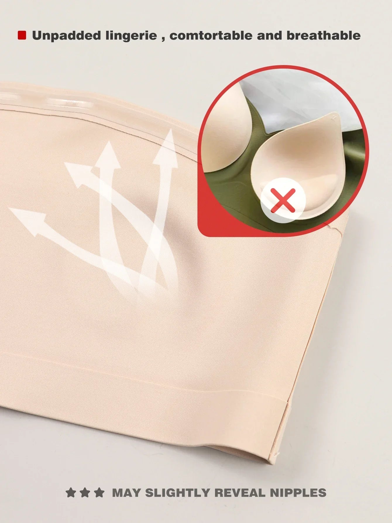 Women's Strapless No Padding Seamless Front Button Bra Comfortable Smooth Underwear