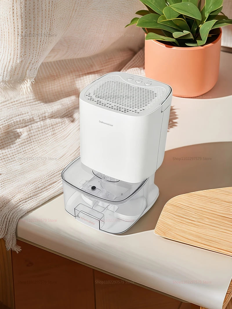 Smart Compact Air Purifier & Dehumidifier Ideal for Home Office Bedroom Kitchen Living Room Mini Unit with Deodorizer EU/US Plug