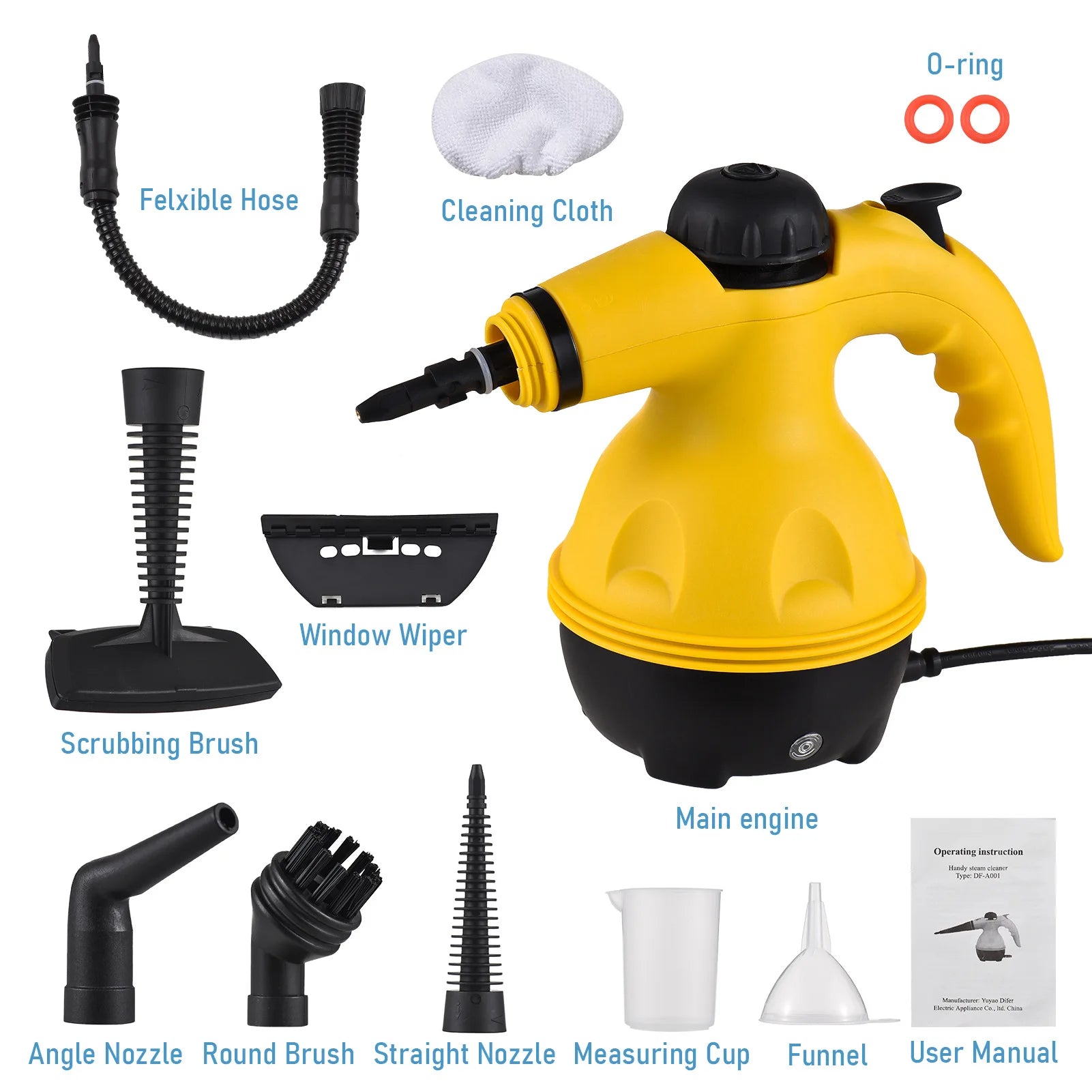 Handheld High-Temperature Steam Cleaner – Kitchen, Bathroom & Car Cleaning Tool