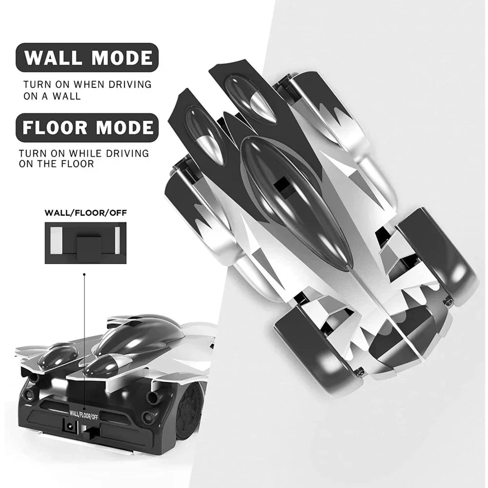 SENNIXIONG RC 1:24 Wall Climbing Car With Light Anti Gravity 360 Rotating Model Electric Stunt Drifting Vehicle Toy for Children