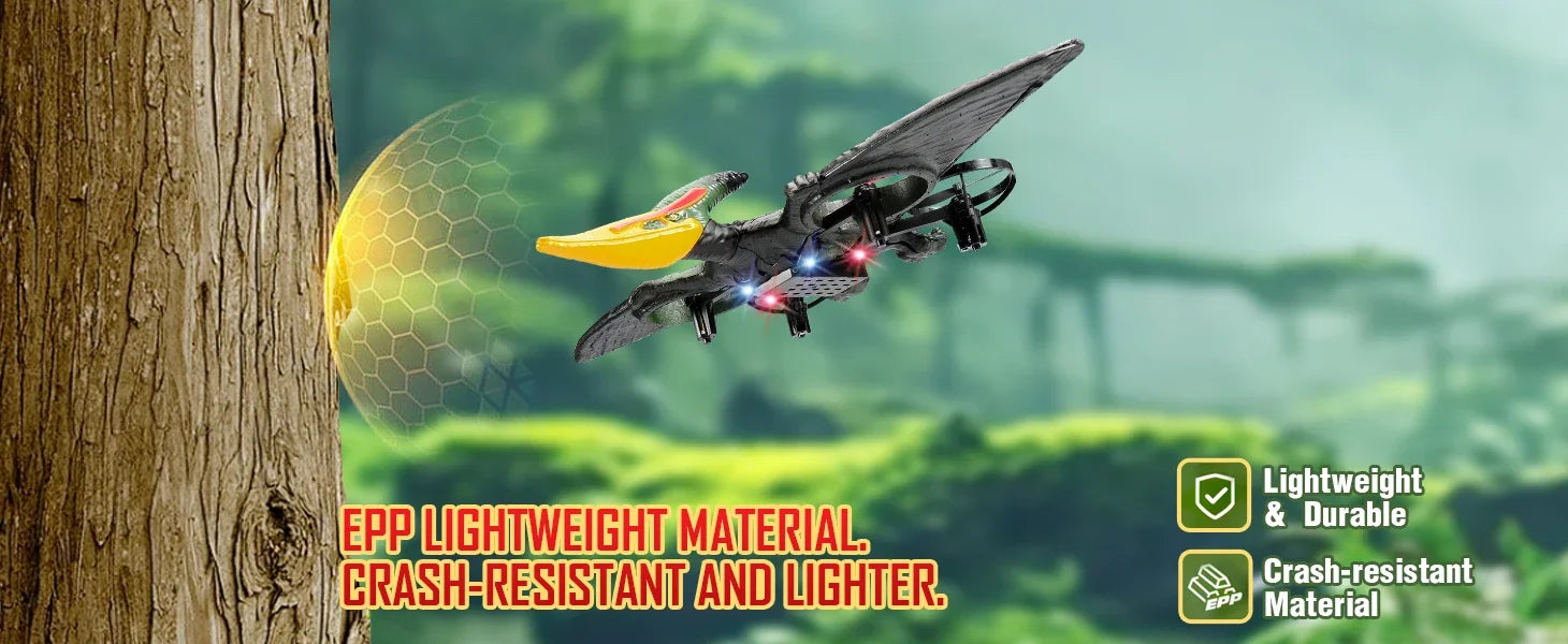 2.4G L0712 High - Performance RC Plane: Gravity - Sensing EPP Foam Fighter Glider Helicopter with Light, Ideal Gift for Boys