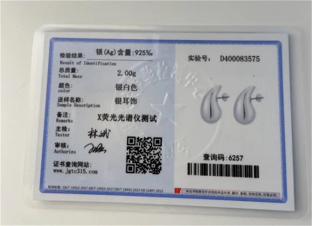 925 Silver Heart Shape Earrings Women Exquisite Student Jewelry Accessories