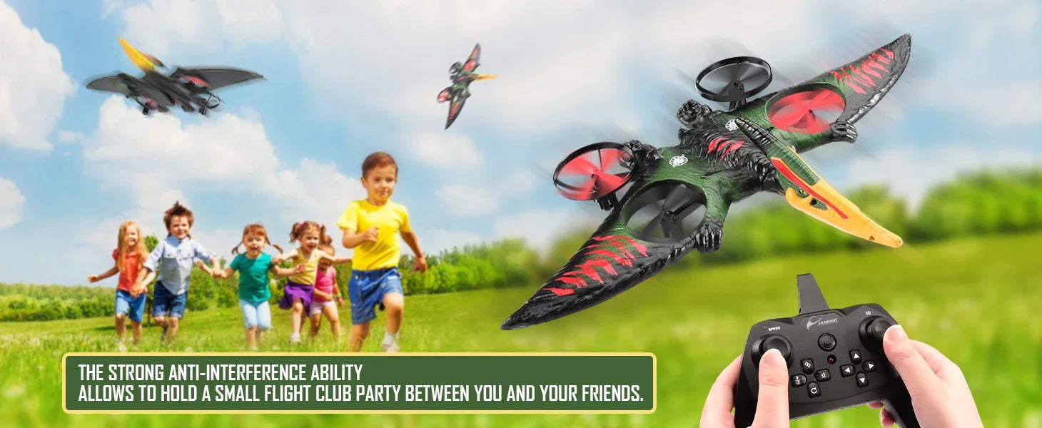 2.4G L0712 High - Performance RC Plane: Gravity - Sensing EPP Foam Fighter Glider Helicopter with Light, Ideal Gift for Boys