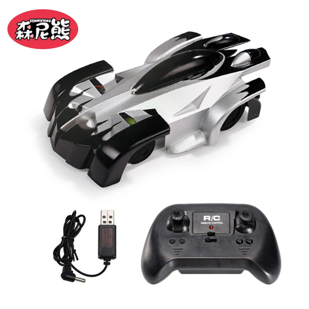 SENNIXIONG RC 1:24 Wall Climbing Car With Light Anti Gravity 360 Rotating Model Electric Stunt Drifting Vehicle Toy for Children