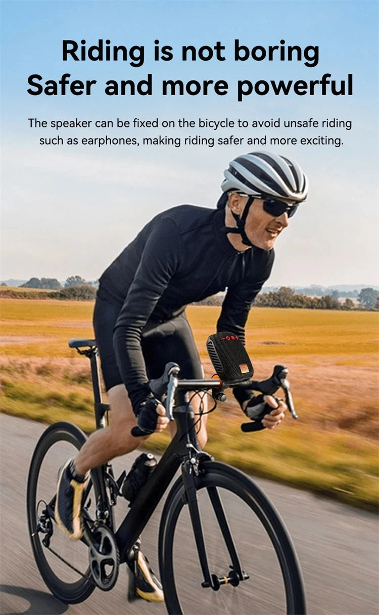 TG392 Outdoor Bicycle Bluetooth Speaker Portable Wireless Sound Box Rechargeable Handlebar Speaker Waterproof Bluetooth Speaker