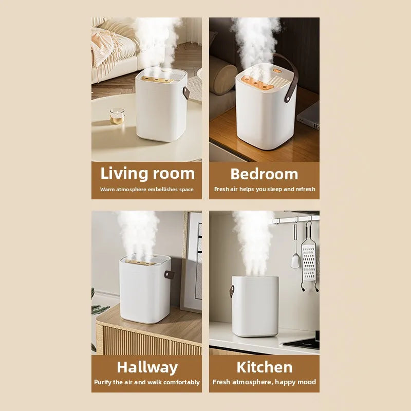 Three spray night light humidifier 1.8L portable leather portable purifier essential oil diffuser home office humidifier