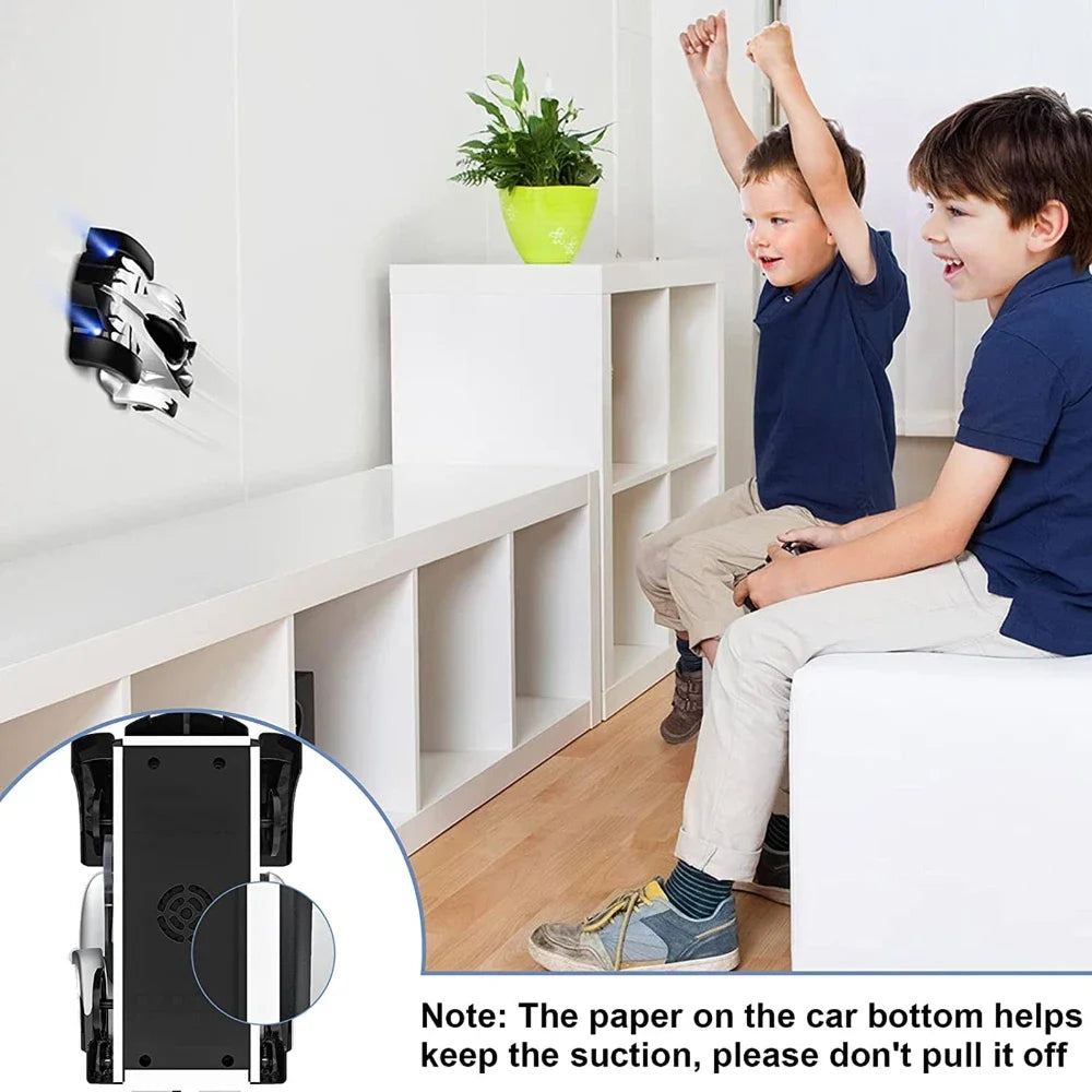 SENNIXIONG RC 1:24 Wall Climbing Car With Light Anti Gravity 360 Rotating Model Electric Stunt Drifting Vehicle Toy for Children