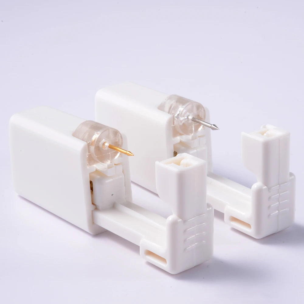 Disposable Safe Sterile Piercing Unit For Nose Studs Piercing Gun Tool Machine Kit Stud CZ Earrings Body Jewelry Easy Used 0.8mm