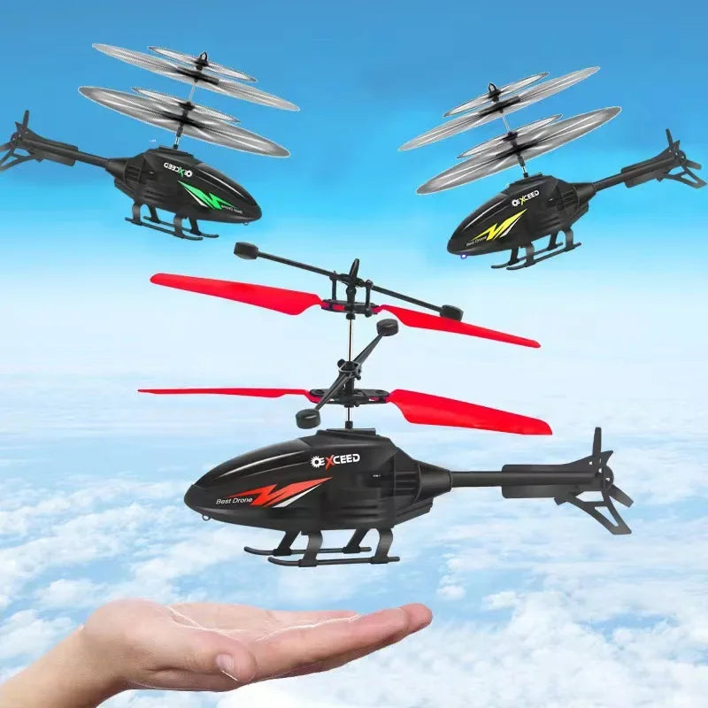 Watch Wrist Hand Controlled Induction Aircraft Impact Resistant Helicopter with Lighting Rechargeable Mini RC Drone