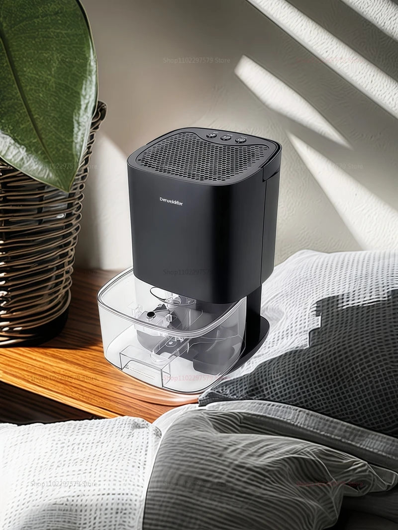 Smart Compact Air Purifier & Dehumidifier Ideal for Home Office Bedroom Kitchen Living Room Mini Unit with Deodorizer EU/US Plug