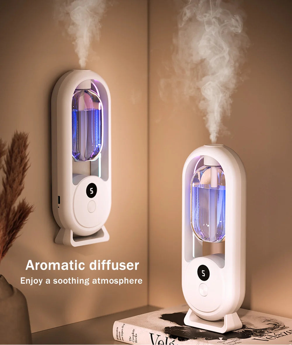 Rechargeable portable aroma diffuser Essential Oil Aromatherapy machine Timed air freshener to remove odors 5 modes timed spray