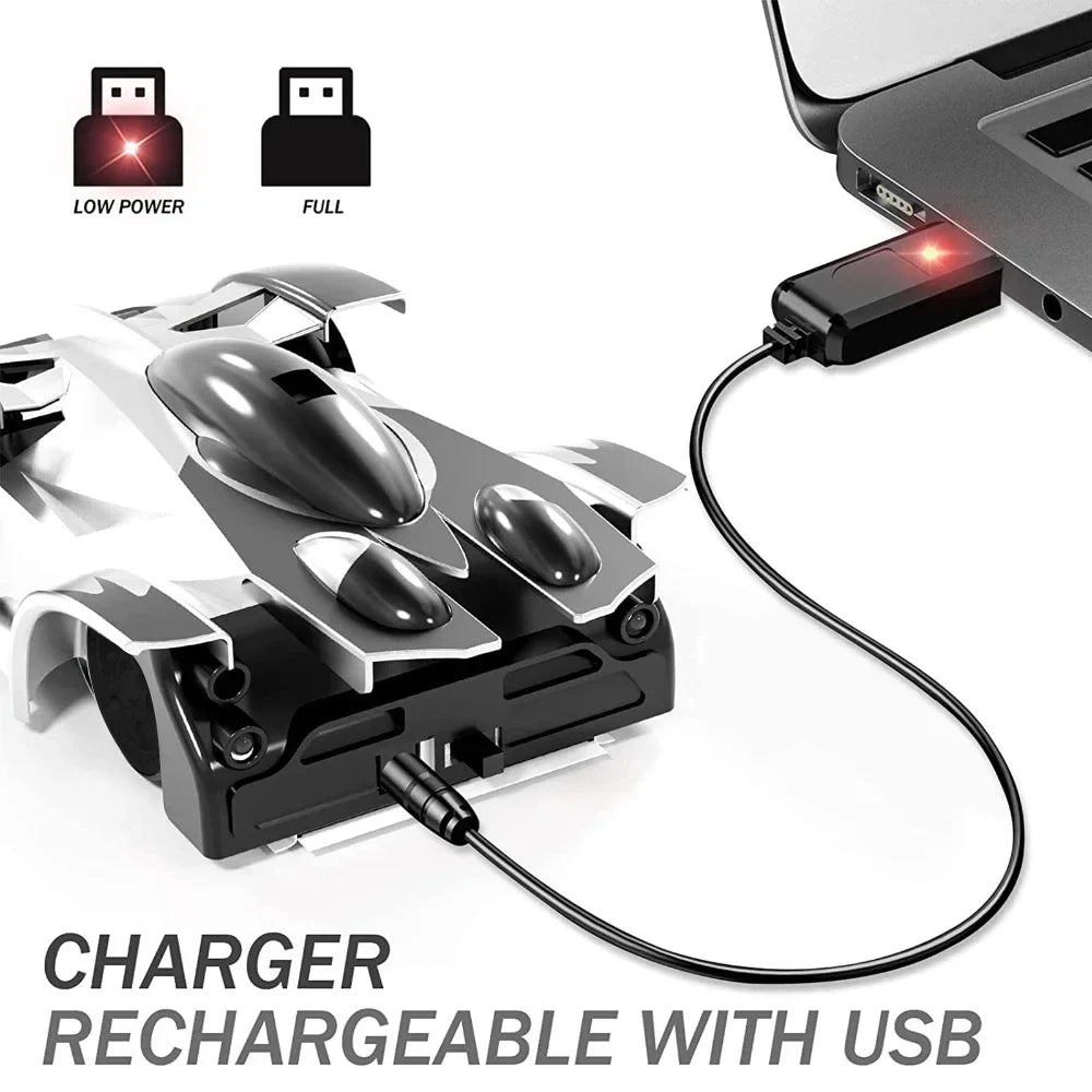 SENNIXIONG RC 1:24 Wall Climbing Car With Light Anti Gravity 360 Rotating Model Electric Stunt Drifting Vehicle Toy for Children